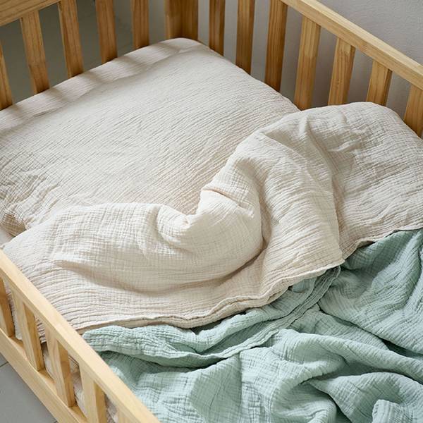 Bettwäsche Set BEIGE 2 tlg Beige - 120 x 150 cm