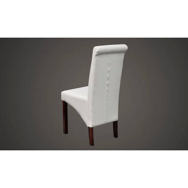 Chaise de salle à manger (lot de 6) Blanc - Lot de 6