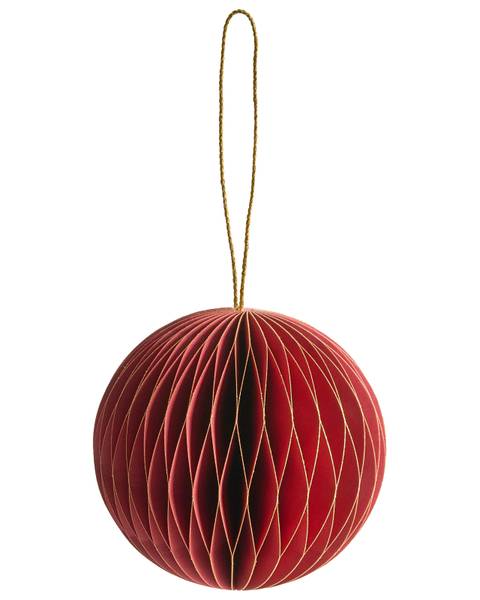 Weihnachtsbaumkugeln SUSA Rot - Papier - 12 x 10 x 12 cm
