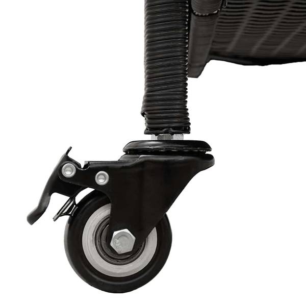 Gartentruhe 3043943 Schwarz - Stahl - 160 x 75 x 55 cm