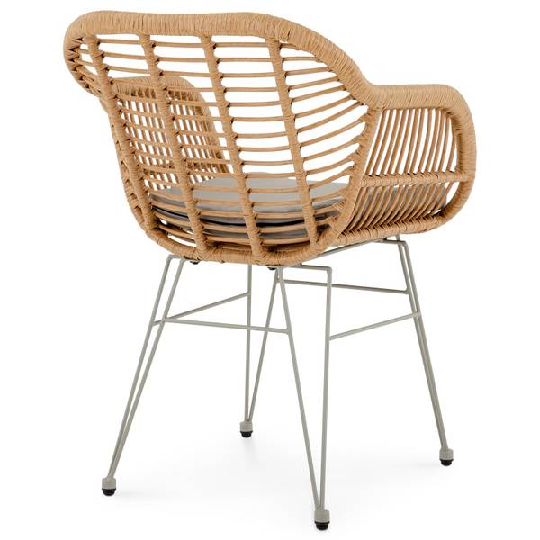 Gartenstuhl PARAMO Braun - Textil - 56 x 80 x 59 cm