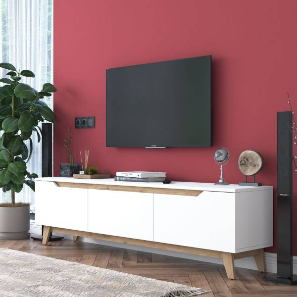 TV-Möbel D1 - 2472 Weiß - Holzwerkstoff - 35 x 49 x 180 cm