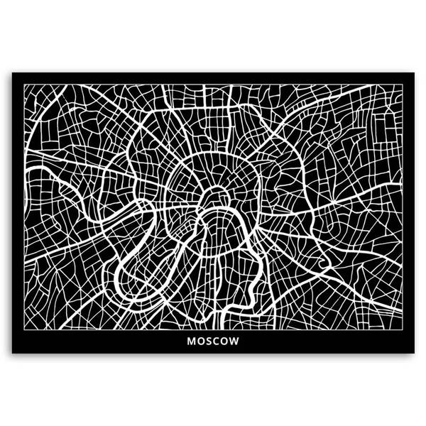 Wandbild Karte 60 x 40 cm
