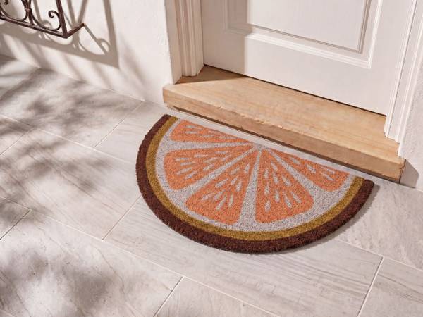 Fussmatte DAVAO Orange - Naturfaser - 45 x 75 cm
