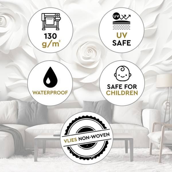 Fototapete Blumen 3D 150 x 105 cm