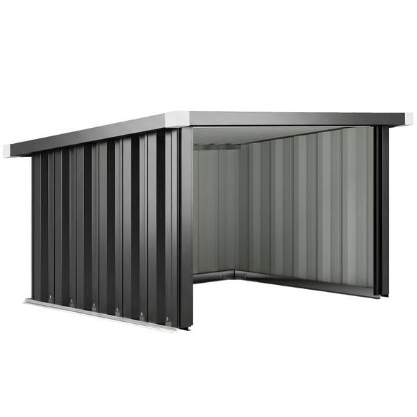 Mähroboter Garage 845-437V01CG Grau - Metall - 86 x 63 x 108 cm