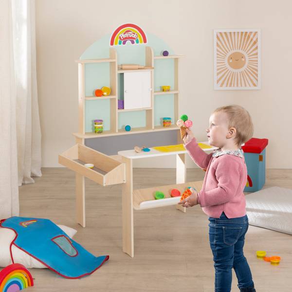 Kaufladen Play-Doh Holz teilmassiv - 81 x 112 x 71 cm