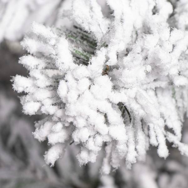 Weihnachtsbaum Fichte mit Kunstschnee Braun - PVC - 80 x 180 x 80 cm