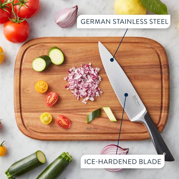 Messerblock Messerset K267S7 7-tlg Braun - Glas - Massivholz - 12 x 20 x 25 cm