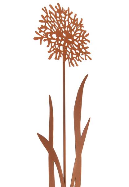 5tlg. Set Gartendekoration ROSTGRESS5 Braun - Metall - 1 x 65 x 22 cm