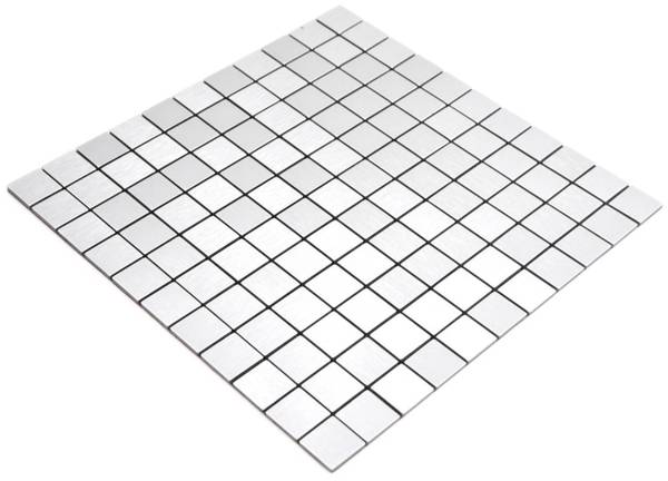 Mosaikfliesen 200-L7S Selbstklebend Silber - Metall - 29 x 29 x 29 cm