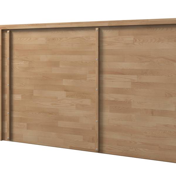 Bett WILMA Braun - Holz teilmassiv - 199 x 1 x 180 cm