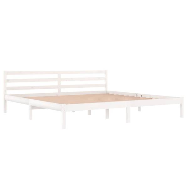 Bettrahmen 3013368-3 Weiß - Kiefer - 205 x 69 x 205 cm