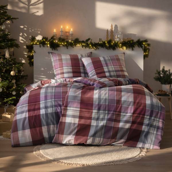 Bettwäsche 210724 2-teilig Violett - 155 x 220 cm