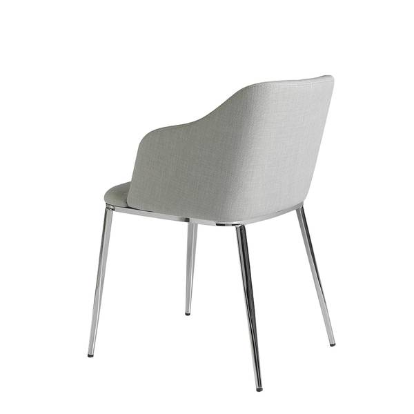 Chaise 4050 Gris - Tissu mélangé - Tissu structuré - Tissé à plat - Tissu - 51 x 79 x 56 cm