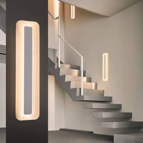LED Plafondlamp qGgdN wit - kunststof - 15 x 5 x 60 cm