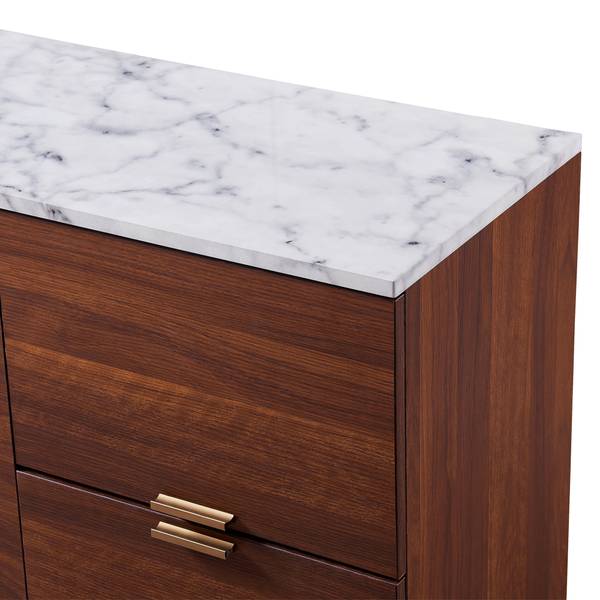 Sideboard VNF-00081 Braun - Akazie - 36 x 72 x 122 cm