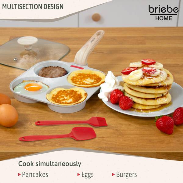 Spiegeleipfanne Pancake FPE1176 Weiß - Aluminium - 21 x 3 x 21 cm