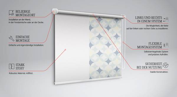 Innenrollo STELLULA 60 x 140 cm
