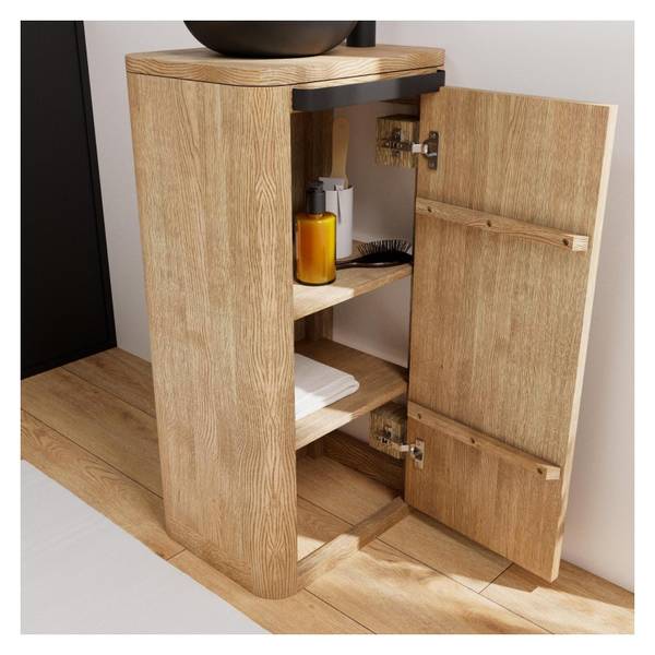 Badmöbel-Set TOM 3-teilig Braun - Holzwerkstoff - 30 x 78 x 40 cm