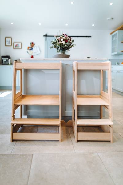 Hochstuhl A065616 Braun - Massivholz - 54 x 95 x 45 cm