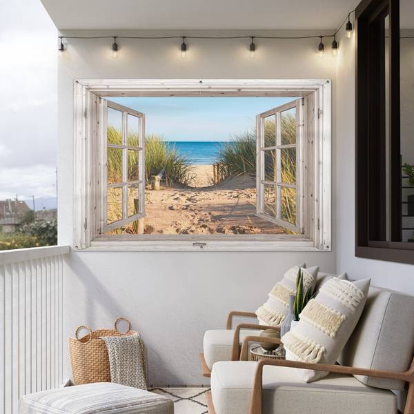 GARTENPOSTER Strandweg 180 x 120 cm
