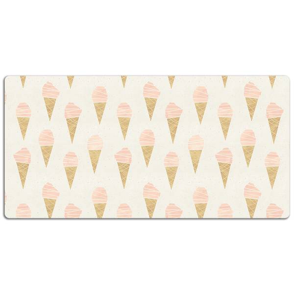Tischmatte Frost Braun - Polyester PVC - 100 x 50 x 1 cm