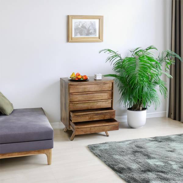 Buffet haut L96 Marron - Manguier - 65 x 81 x 39 cm