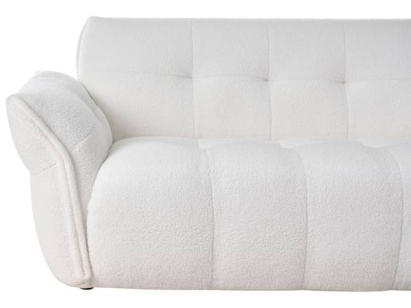 2-Sitzer Sofa HALBA Schwarz - Weiß
