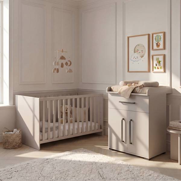 Babybett Essentials Braun - Hellbraun