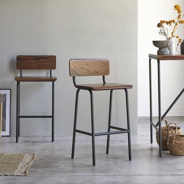 Stuhl Talia Braun - Palisander - Sheesham - 50 x 102 x 46 cm