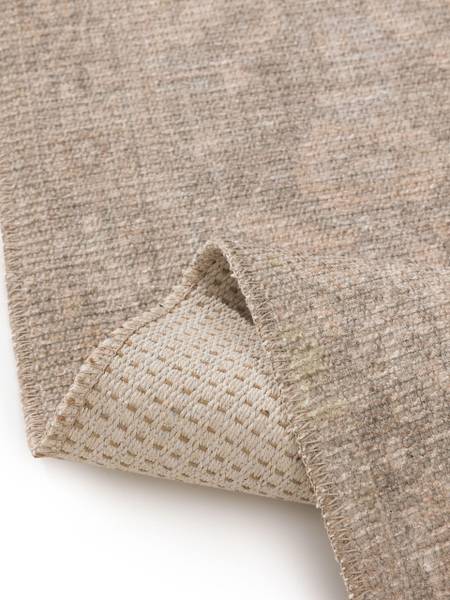 Läufer Lorenzo Beige - Polyester - 80 x 1 x 250 cm