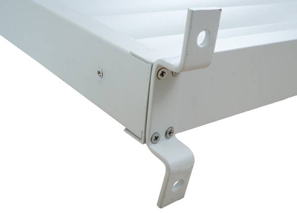 Lamellenwand voor pergola N94 wit - aluminium - 94 x 213 x 15 cm