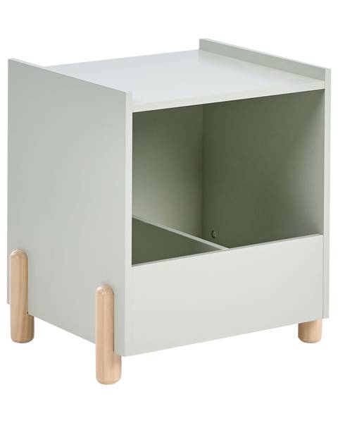 Nachttisch QUILPIE Braun - Grün - Holzwerkstoff - 40 x 45 x 36 cm