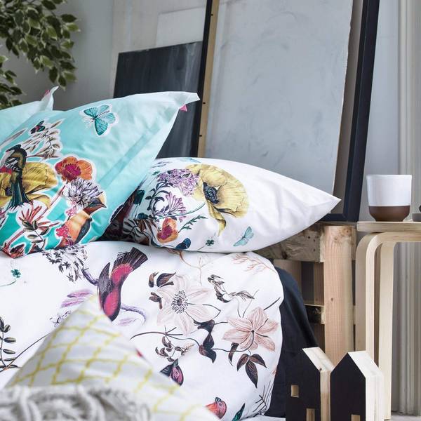 Kissenbezug Birds of paradise (2er Set) Textil - 50 x 1 x 75 cm