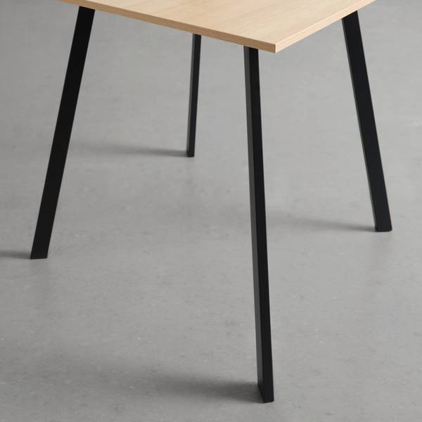 Esstisch EMIL -BASED- Braun - Holzwerkstoff - Metall - 70 x 75 x 70 cm