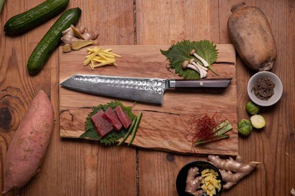 Messer Kiritsuke Damas Pakka Schwarz - Edelstahl - 1 x 1 x 33 cm