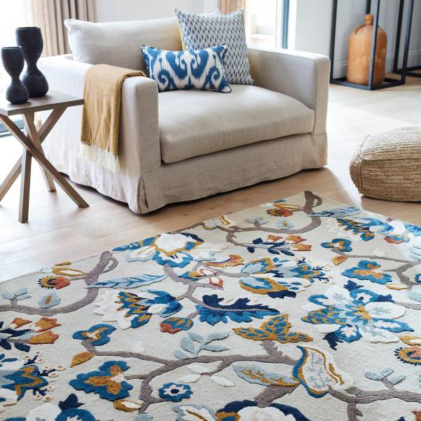 Tapis salon AMANPIRI Beige - Fourrure véritable - 170 x 2 x 240 cm