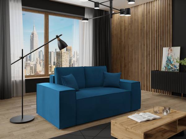 Schlafsofa Malaga Small Blau