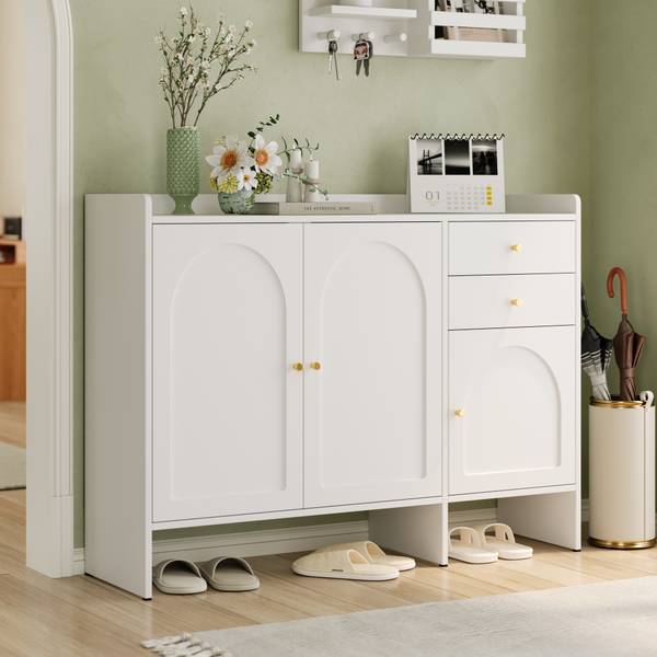 Schuhschrank DianaBA Ⅳ Weiß - Holzwerkstoff - 120 x 90 x 35 cm