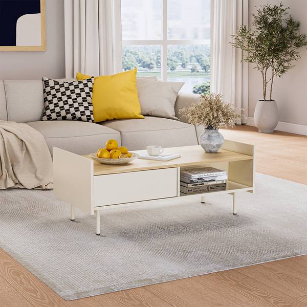 Table basse Velina 56428 Blanc crème