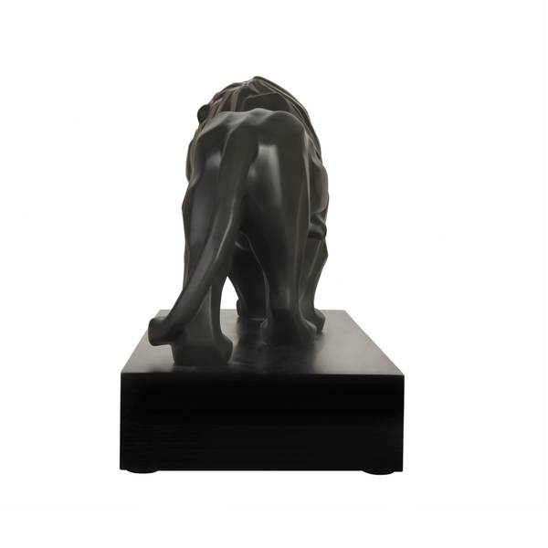 Dekofigur Löwe Studio 8 Grau - Porzellan - 18 x 27 x 44 cm