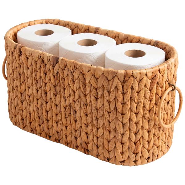 Toilettenpapier Aufbewahrung 6 Rollen Braun - Rattan - 40 x 25 x 17 cm
