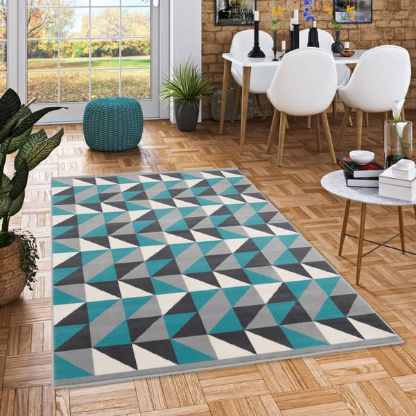 Soft-Touch Velours Teppich Canvas Modern 160 x 230 cm
