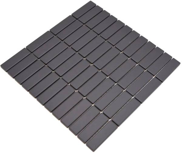 Mosaikfliesen 24B-0310-R10 Schwarz - Keramik - 29 x 30 x 30 cm