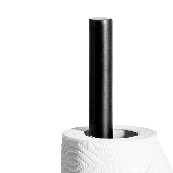 Küchenrollenhalter Schwarz - Metall - 15 x 33 x 15 cm