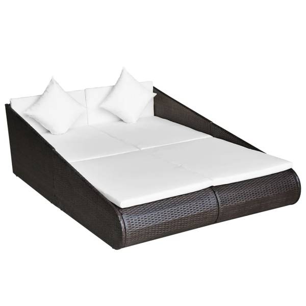 Sonnenliege 293763 Braun - Polyethylen - 200 x 55 x 110 cm