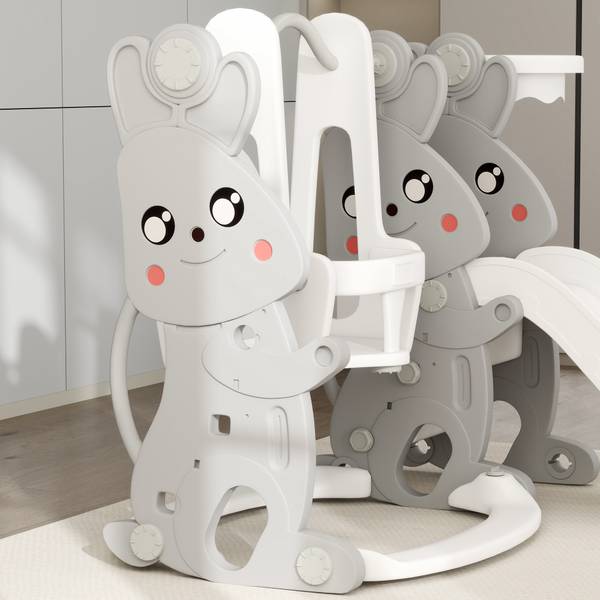 Kinderschaukel 2er Set 331-082V00GY Grau - Kunststoff - 148 x 107 x 160 cm