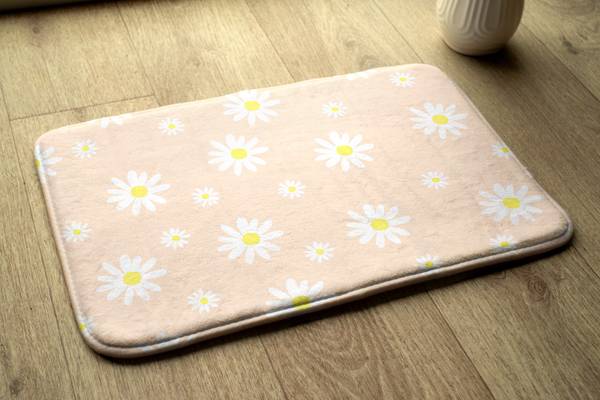 Badteppich Blumen-Muster 75 x 45 x 75 cm