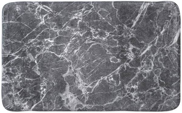Tapis de bain Gris - Textile - 50 x 2 x 80 cm
